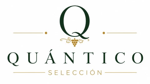 Quantico Seleccion wine logo with decorative Q monogram and grape vine accents